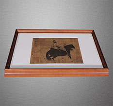 广安市书画装裱配框服务案例